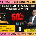 CMA FINAL STRATEGIC FINANCIAL MANAGEMENT REGULAR (SFM) || CC962