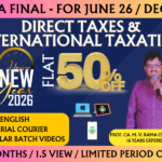 CMA FINAL DIRECT TAXES REGULAR || CC963