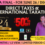 CMA FINAL DIRECT TAXES REGULAR || CC963