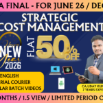 CMA FINAL STRATEGIC COST MANAGEMENT REGULAR (SCM) || CC964