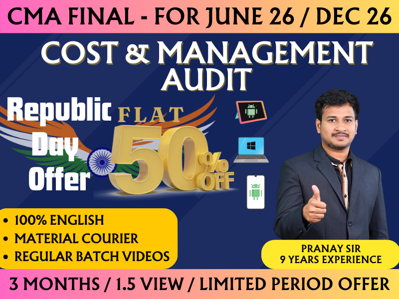 965 CMA FINAL COST AND MANAGEMENT AUDIT REGULAR (CMA) || CC965 - Image 1