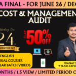 CMA FINAL COST AND MANAGEMENT AUDIT REGULAR (CMA) || CC965