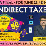 CMA FINAL INDIRECT TAX LAWS REGULAR (IDLP) || CC967