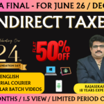 CMA FINAL INDIRECT TAX LAWS REGULAR (IDLP) || CC967