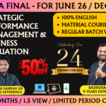 CMA FINAL STRATEGIC PERFORMANCE MANAGEMENT & BUSINESS VALUATION REGULAR (SPMBV) || CC968