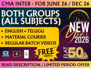 CMA INTER BOTH GROUPS REGULAR || CC711