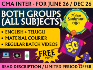 CMA INTER BOTH GROUPS REGULAR || CC711