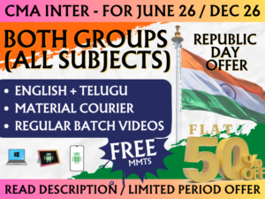 CMA INTER BOTH GROUPS REGULAR || CC711