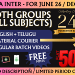 CMA INTER BOTH GROUPS REGULAR || CC711