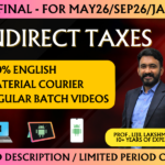CA FINAL INDIRECT TAX LAWS REGULAR || CC824