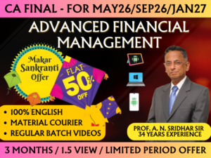 CA FINAL ADVANCED FINANCIAL MANAGEMENT REGULAR || CC821