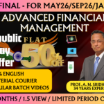 CA FINAL ADVANCED FINANCIAL MANAGEMENT REGULAR || CC821
