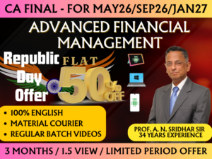 CA FINAL ADVANCED FINANCIAL MANAGEMENT REGULAR || CC821