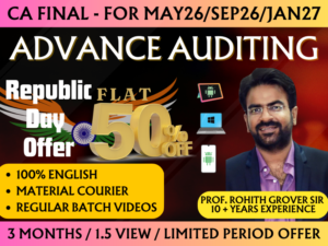 CA FINAL ADVANCED AUDITING REGULAR || CC822
