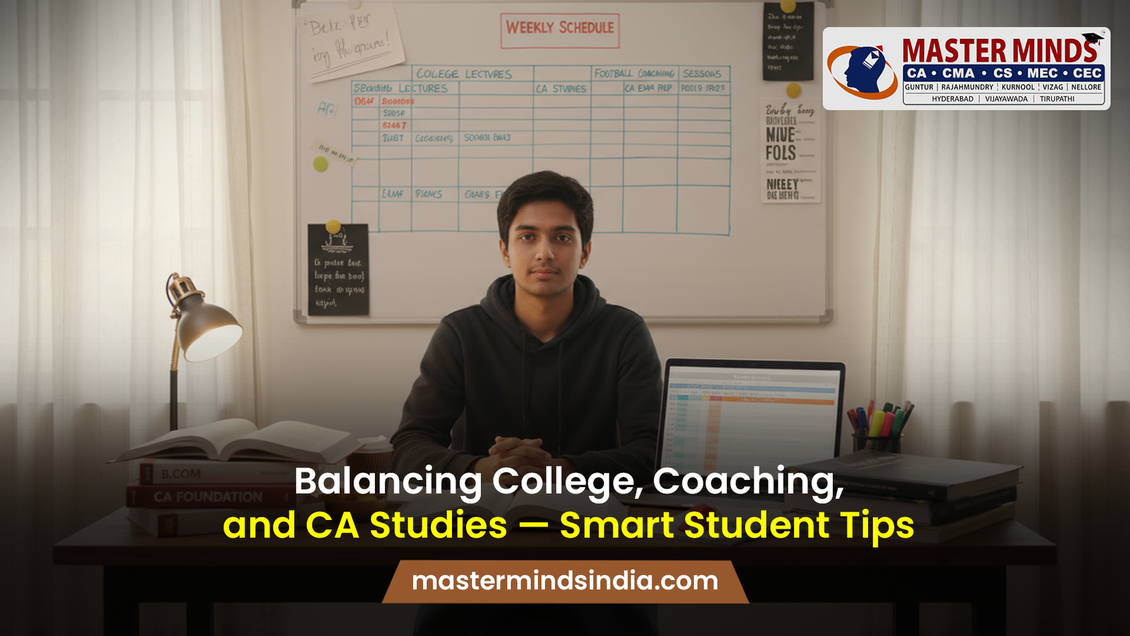 Balancing College, Coaching, and CA Studies — Smart Student Tips