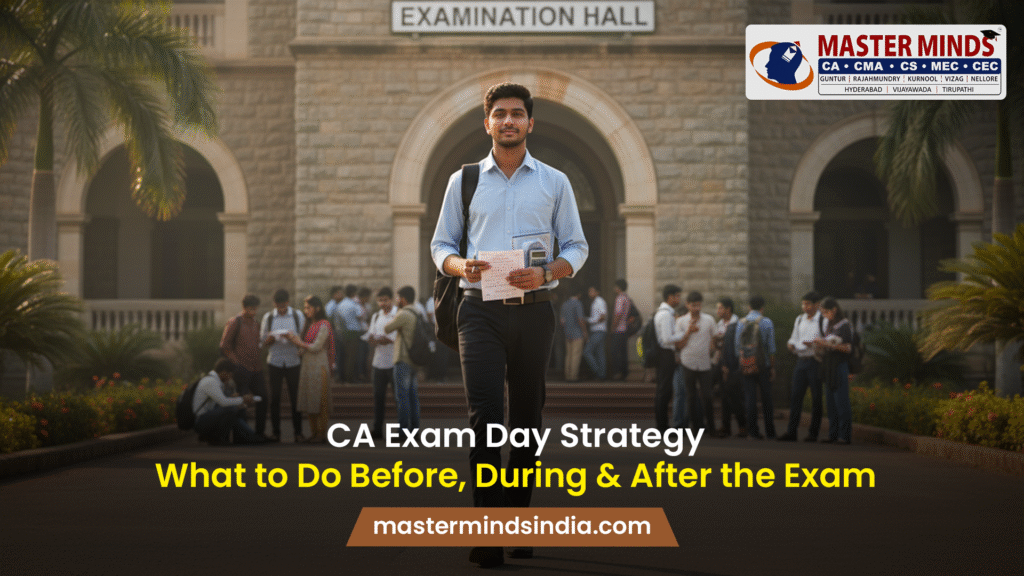 CA Exam Day Strategy — What to Do Before, During & After the Exam