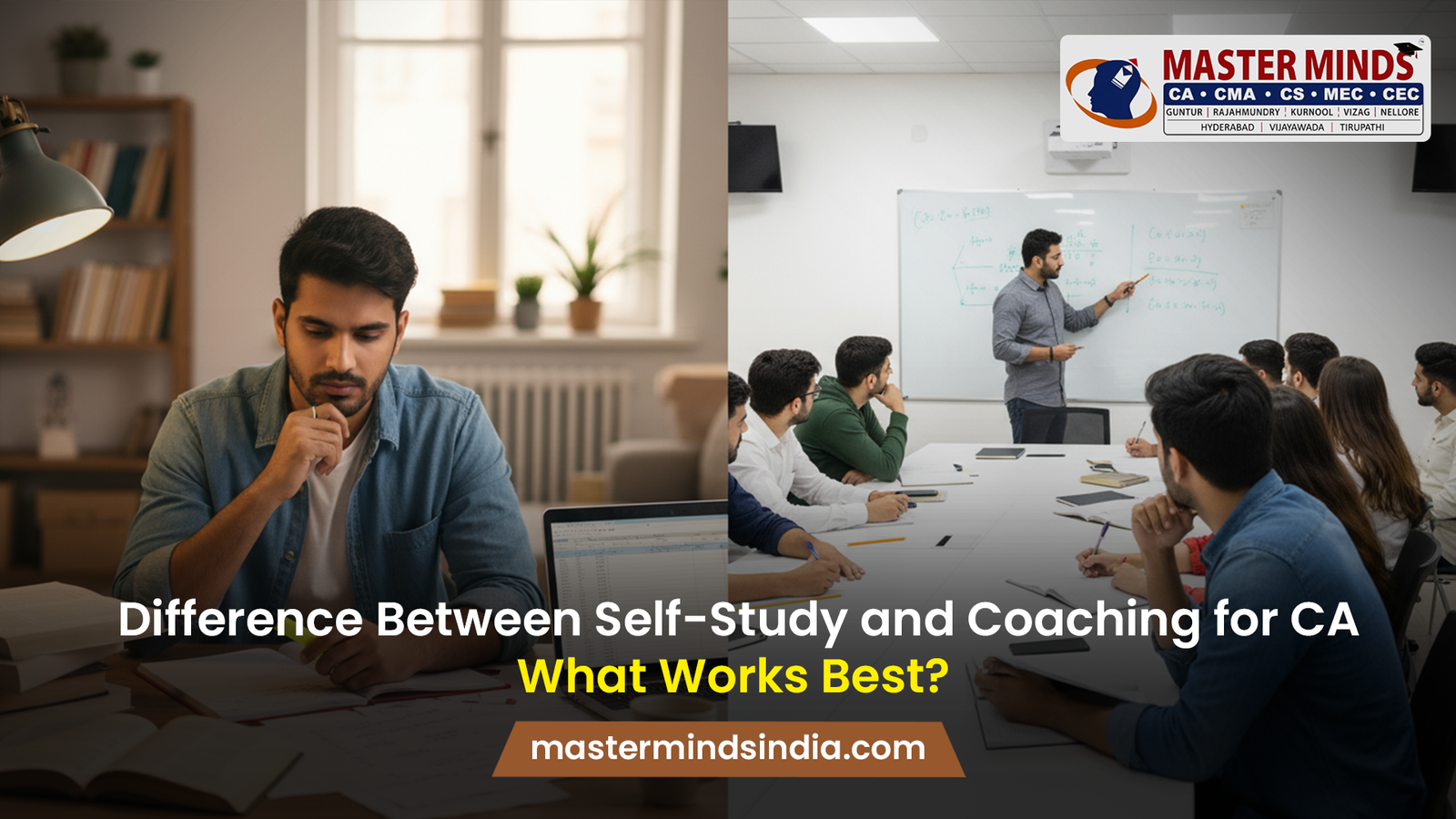 Difference Between Self-Study and Coaching for CA