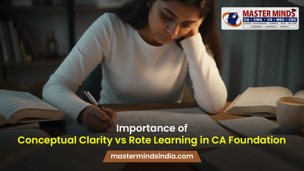 Importance of Conceptual Clarity vs Rote Learning in CA Foundation