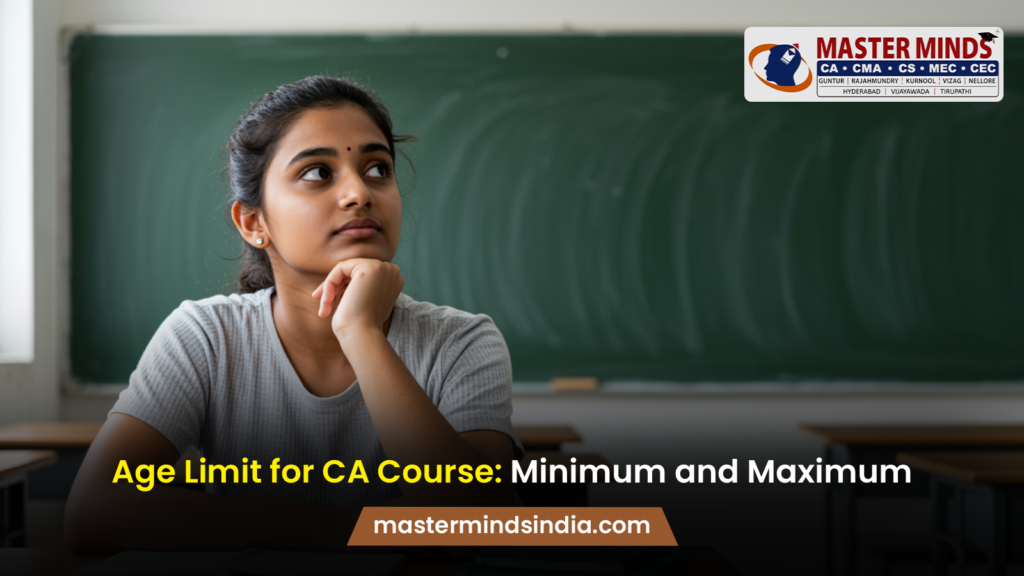 Age Limit for CA Course Minimum and Maximum