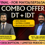 CA FINAL DT + IDT COMBO || CC820