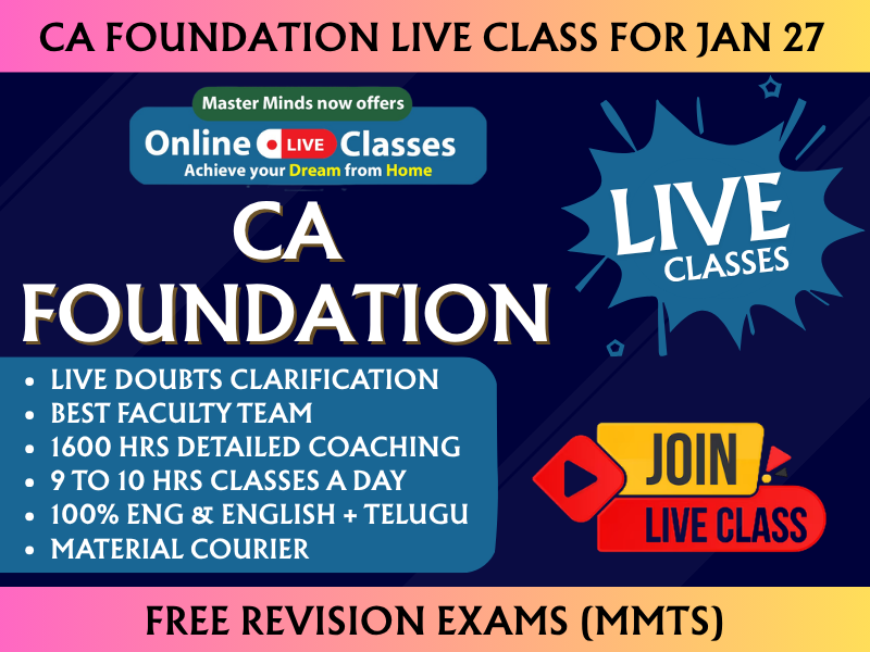 CA Inter Regular Live_JAN 2027 Attempt (2) CA FOUNDATION LIVE CLASSES || REGULAR || CC501 - Image 1
