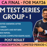 CA FINAL REVISION EXAMS POST RESULTS GROUP1  MMTS || CC847