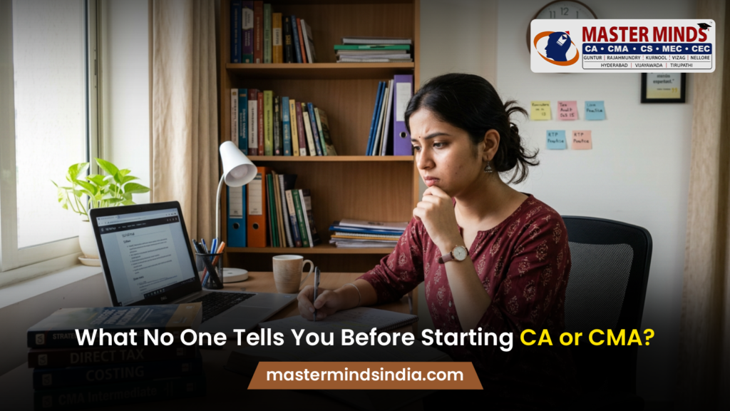 What No One Tells You Before Starting CA or CMA