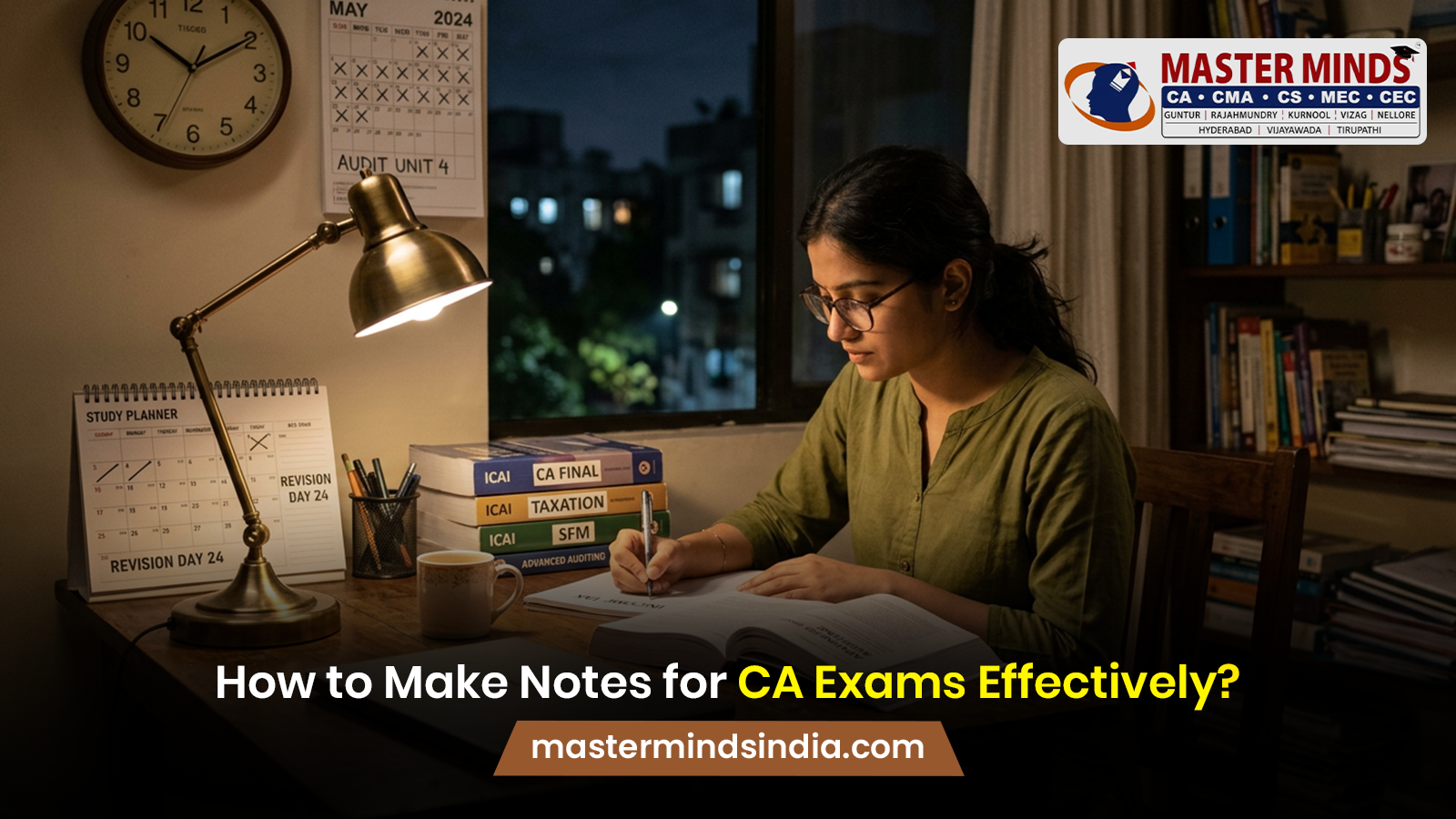 How to Make Notes for CA Exams Effectively