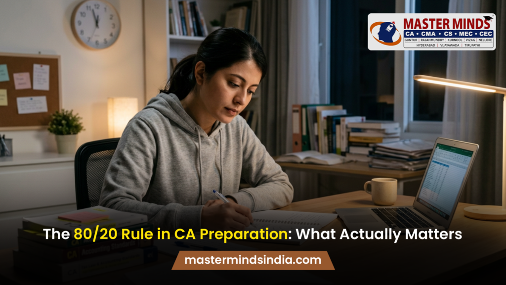 The 80/20 Rule in CA Preparation What Actually Matters
