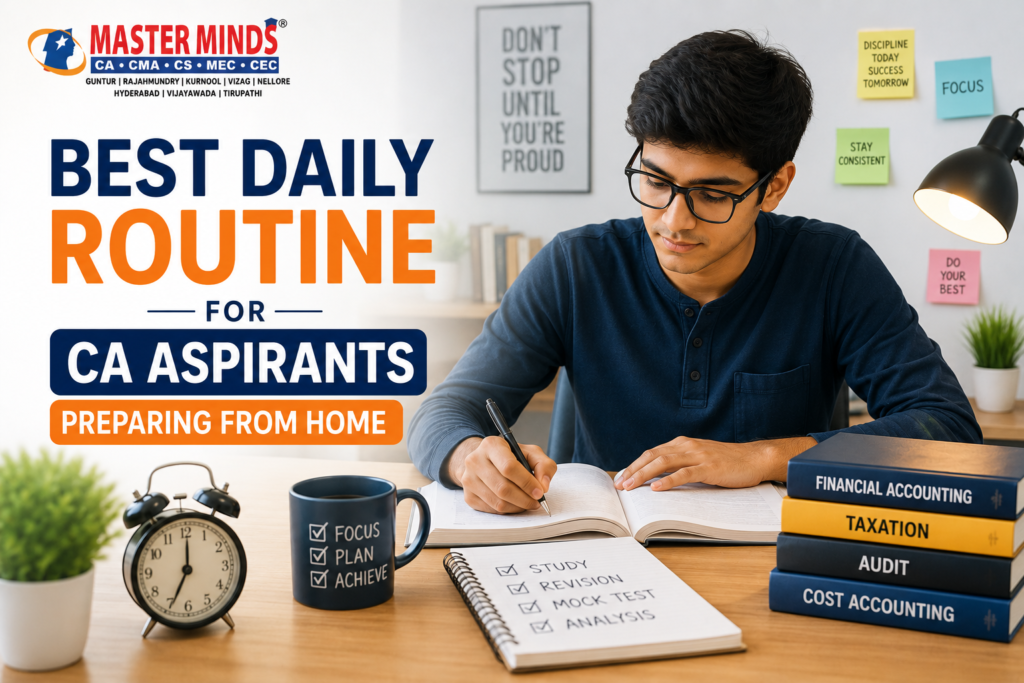 daily routine for CA aspirants