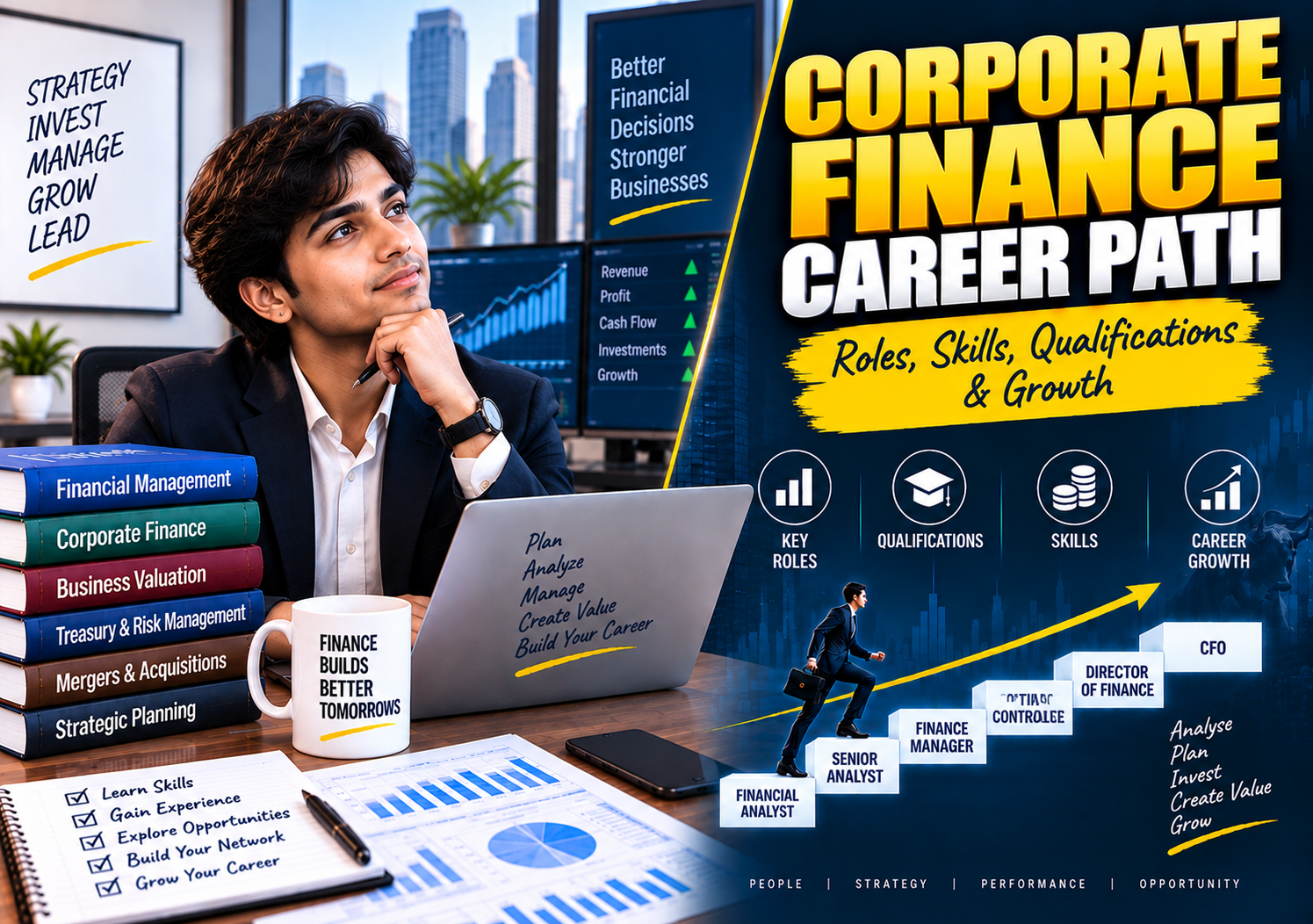 Corporate Finance Career Path Infographic