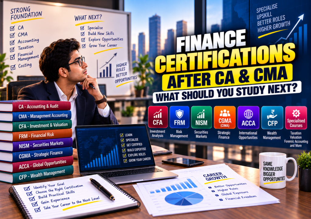 finance certifications after CA and CMA
